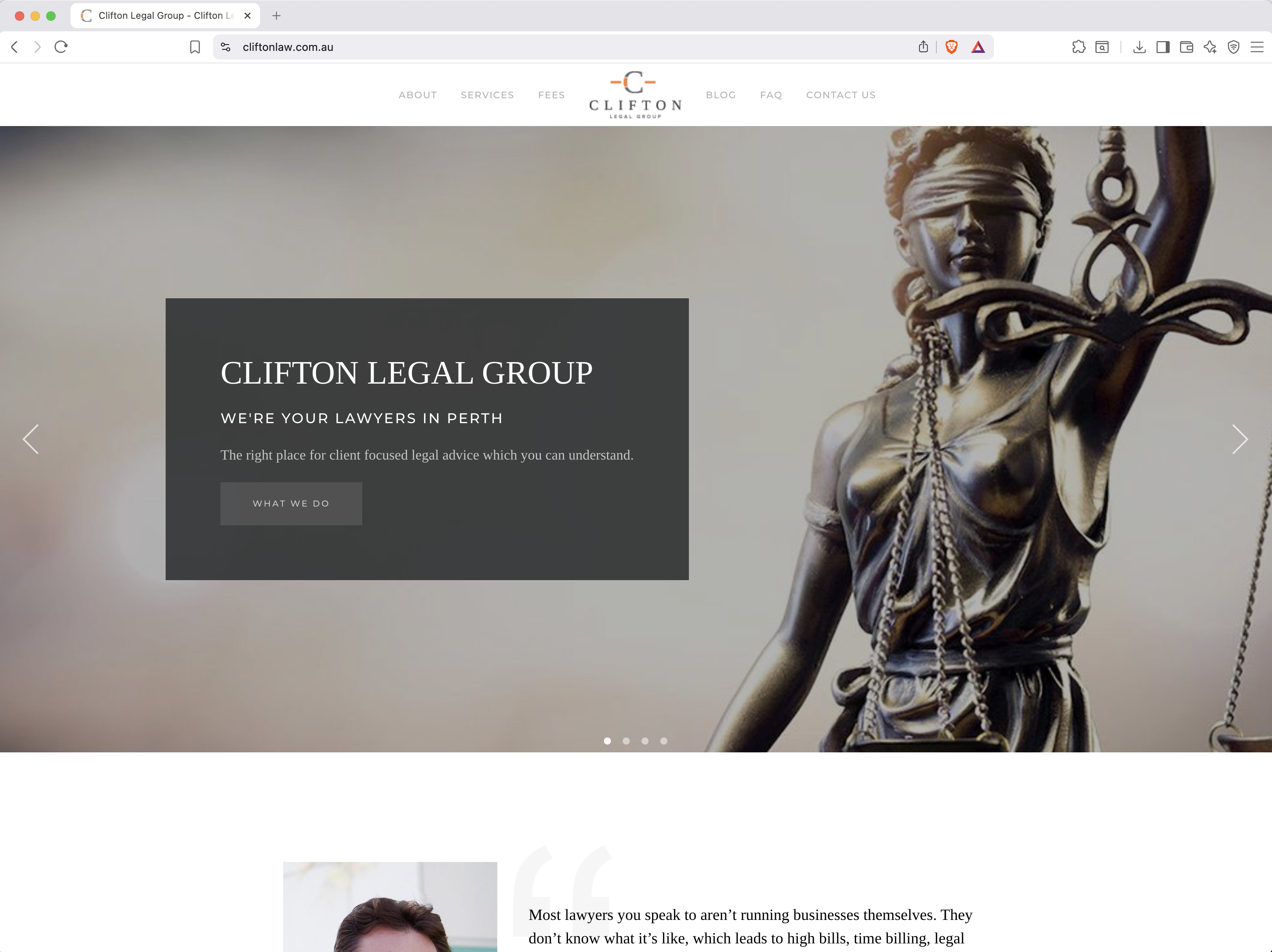 Clifton Legal Group website